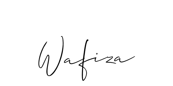 Design your own signature with our free online signature maker. With this signature software, you can create a handwritten (Allison_Script) signature for name Wafiza. Wafiza signature style 2 images and pictures png