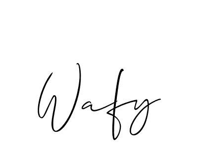 Also You can easily find your signature by using the search form. We will create Wafy name handwritten signature images for you free of cost using Allison_Script sign style. Wafy signature style 2 images and pictures png