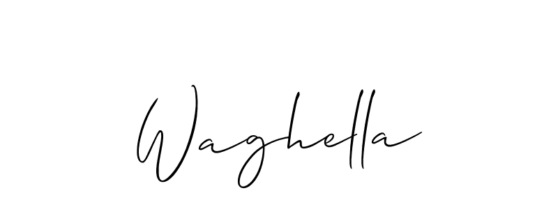 How to Draw Waghella signature style? Allison_Script is a latest design signature styles for name Waghella. Waghella signature style 2 images and pictures png