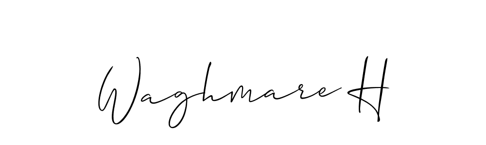 Waghmare H stylish signature style. Best Handwritten Sign (Allison_Script) for my name. Handwritten Signature Collection Ideas for my name Waghmare H. Waghmare H signature style 2 images and pictures png