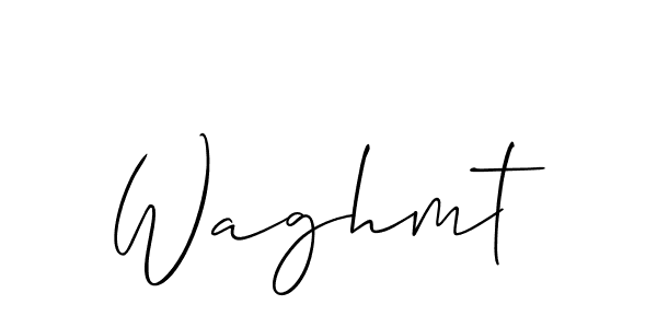 It looks lik you need a new signature style for name Waghmt. Design unique handwritten (Allison_Script) signature with our free signature maker in just a few clicks. Waghmt signature style 2 images and pictures png