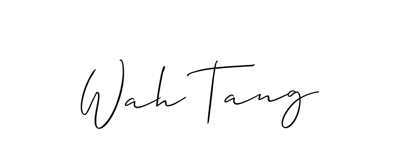 Best and Professional Signature Style for Wah Tang. Allison_Script Best Signature Style Collection. Wah Tang signature style 2 images and pictures png