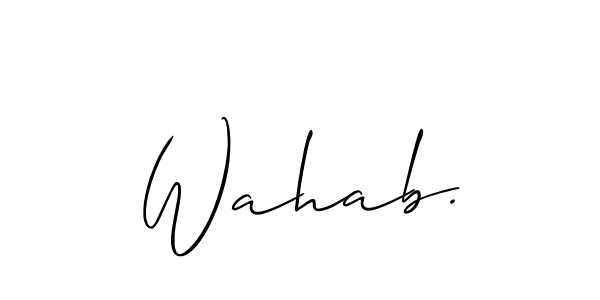 This is the best signature style for the Wahab. name. Also you like these signature font (Allison_Script). Mix name signature. Wahab. signature style 2 images and pictures png