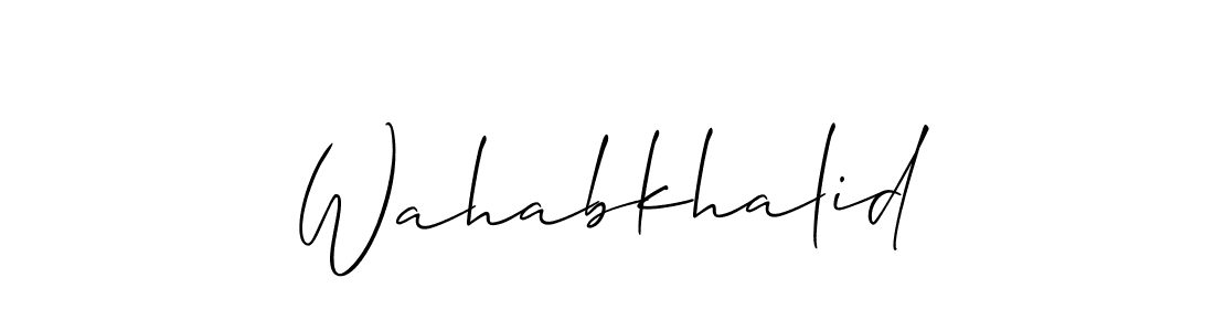 Similarly Allison_Script is the best handwritten signature design. Signature creator online .You can use it as an online autograph creator for name Wahabkhalid. Wahabkhalid signature style 2 images and pictures png
