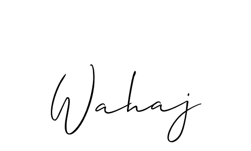 Wahaj stylish signature style. Best Handwritten Sign (Allison_Script) for my name. Handwritten Signature Collection Ideas for my name Wahaj. Wahaj signature style 2 images and pictures png