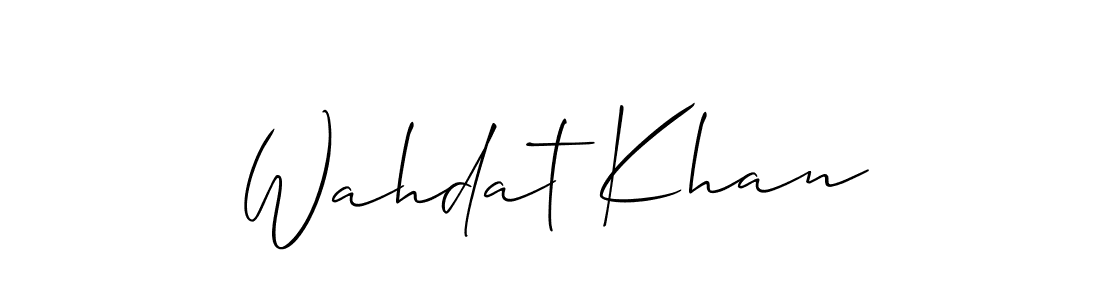 This is the best signature style for the Wahdat Khan name. Also you like these signature font (Allison_Script). Mix name signature. Wahdat Khan signature style 2 images and pictures png