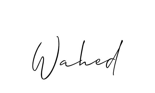 Once you've used our free online signature maker to create your best signature Allison_Script style, it's time to enjoy all of the benefits that Wahed name signing documents. Wahed signature style 2 images and pictures png