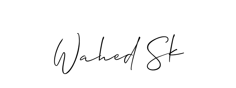 Here are the top 10 professional signature styles for the name Wahed Sk. These are the best autograph styles you can use for your name. Wahed Sk signature style 2 images and pictures png