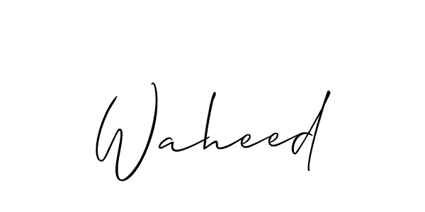 Make a beautiful signature design for name Waheed. Use this online signature maker to create a handwritten signature for free. Waheed signature style 2 images and pictures png