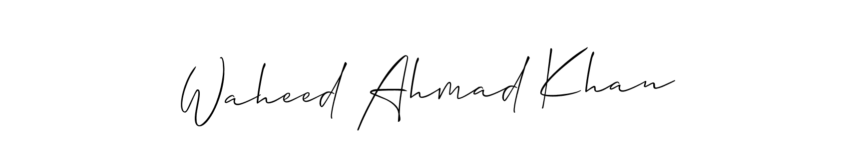 Also You can easily find your signature by using the search form. We will create Waheed Ahmad Khan name handwritten signature images for you free of cost using Allison_Script sign style. Waheed Ahmad Khan signature style 2 images and pictures png