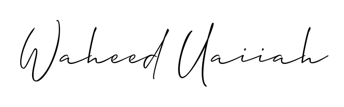 Style your name Waheed Uaiiah with confidence using Allison_Script signature design. Simple, elegant, and ready for immediate document use. Waheed Uaiiah signature style 2 images and pictures png