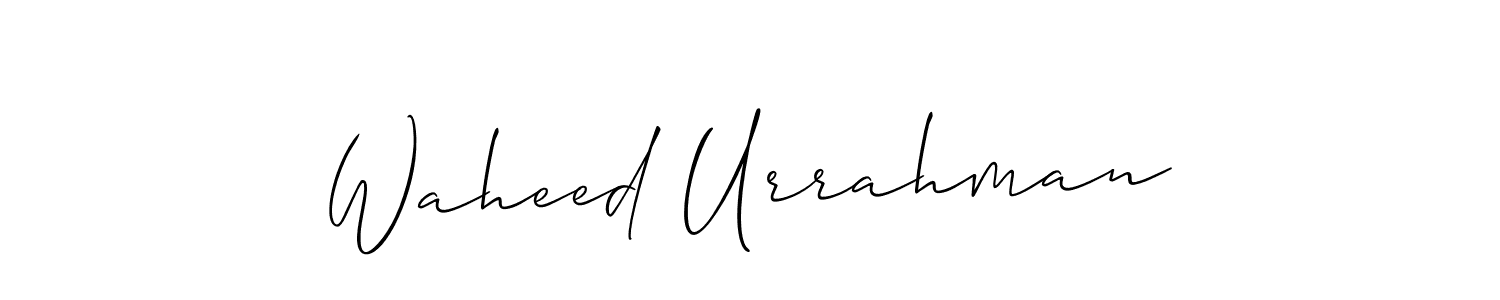 Also You can easily find your signature by using the search form. We will create Waheed Urrahman name handwritten signature images for you free of cost using Allison_Script sign style. Waheed Urrahman signature style 2 images and pictures png