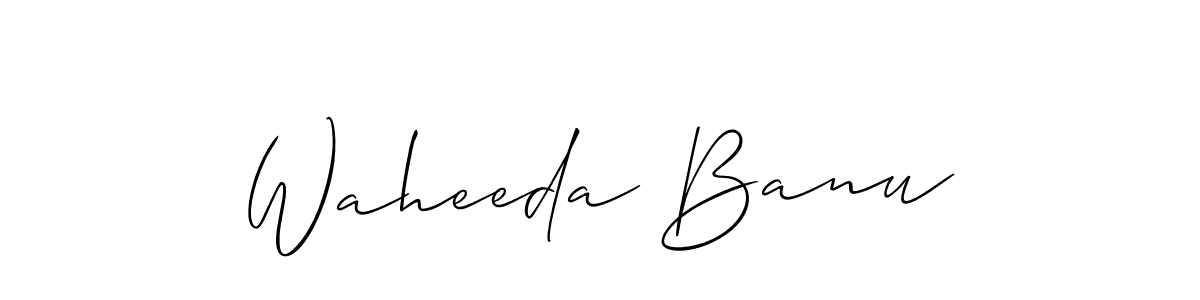 It looks lik you need a new signature style for name Waheeda Banu. Design unique handwritten (Allison_Script) signature with our free signature maker in just a few clicks. Waheeda Banu signature style 2 images and pictures png