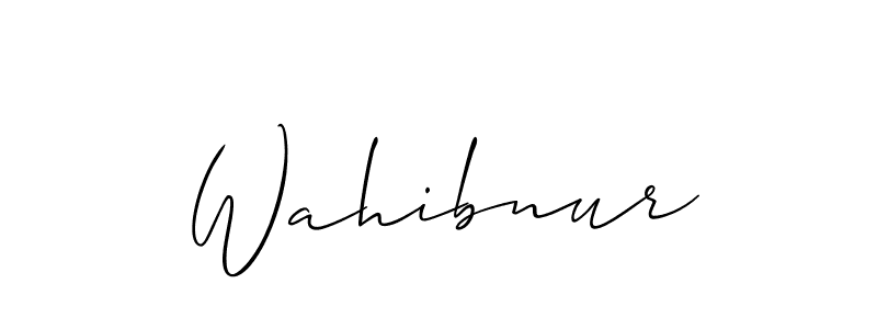 Make a short Wahibnur signature style. Manage your documents anywhere anytime using Allison_Script. Create and add eSignatures, submit forms, share and send files easily. Wahibnur signature style 2 images and pictures png