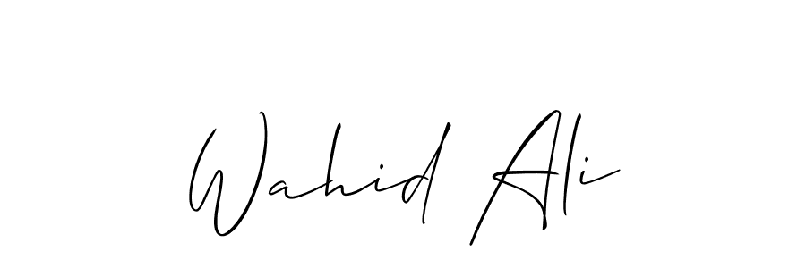 Also You can easily find your signature by using the search form. We will create Wahid Ali name handwritten signature images for you free of cost using Allison_Script sign style. Wahid Ali signature style 2 images and pictures png