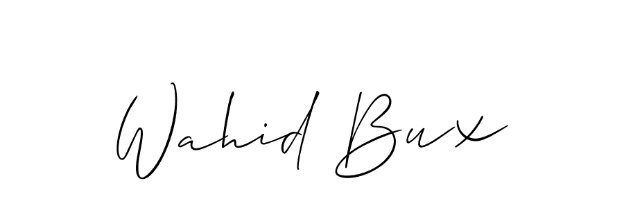 Also we have Wahid Bux name is the best signature style. Create professional handwritten signature collection using Allison_Script autograph style. Wahid Bux signature style 2 images and pictures png