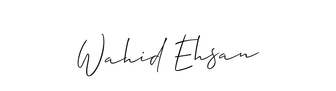 Best and Professional Signature Style for Wahid Ehsan. Allison_Script Best Signature Style Collection. Wahid Ehsan signature style 2 images and pictures png