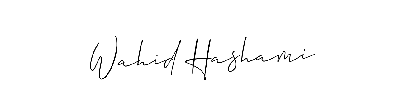 You should practise on your own different ways (Allison_Script) to write your name (Wahid Hashami) in signature. don't let someone else do it for you. Wahid Hashami signature style 2 images and pictures png