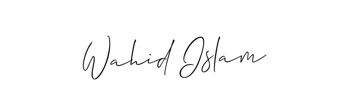 Also You can easily find your signature by using the search form. We will create Wahid Islam name handwritten signature images for you free of cost using Allison_Script sign style. Wahid Islam signature style 2 images and pictures png