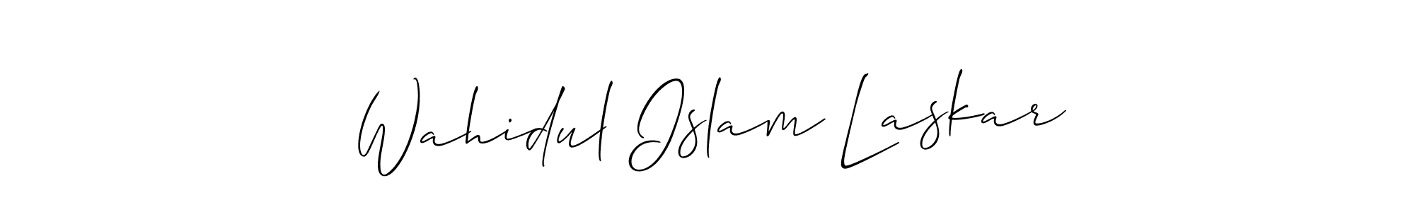 if you are searching for the best signature style for your name Wahidul Islam Laskar. so please give up your signature search. here we have designed multiple signature styles  using Allison_Script. Wahidul Islam Laskar signature style 2 images and pictures png