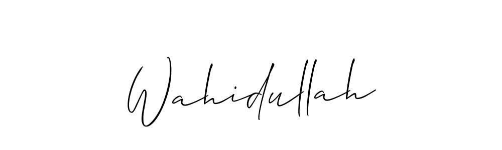 Wahidullah stylish signature style. Best Handwritten Sign (Allison_Script) for my name. Handwritten Signature Collection Ideas for my name Wahidullah. Wahidullah signature style 2 images and pictures png