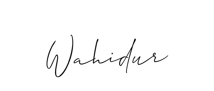 It looks lik you need a new signature style for name Wahidur. Design unique handwritten (Allison_Script) signature with our free signature maker in just a few clicks. Wahidur signature style 2 images and pictures png