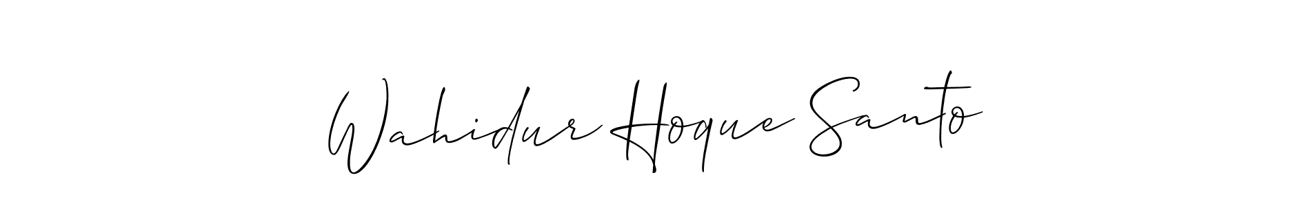 Similarly Allison_Script is the best handwritten signature design. Signature creator online .You can use it as an online autograph creator for name Wahidur Hoque Santo. Wahidur Hoque Santo signature style 2 images and pictures png