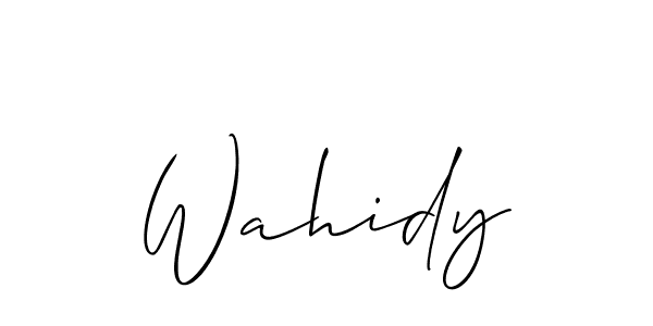 Similarly Allison_Script is the best handwritten signature design. Signature creator online .You can use it as an online autograph creator for name Wahidy. Wahidy signature style 2 images and pictures png