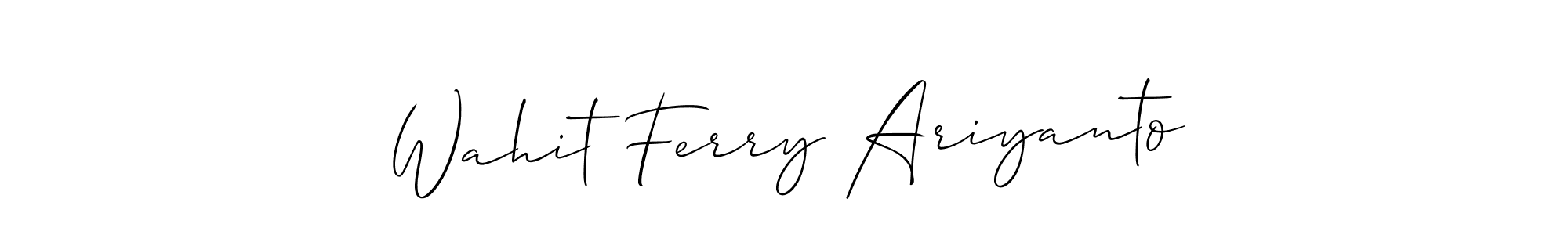Here are the top 10 professional signature styles for the name Wahit Ferry Ariyanto. These are the best autograph styles you can use for your name. Wahit Ferry Ariyanto signature style 2 images and pictures png