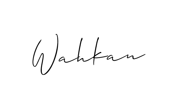 Make a beautiful signature design for name Wahkan. Use this online signature maker to create a handwritten signature for free. Wahkan signature style 2 images and pictures png