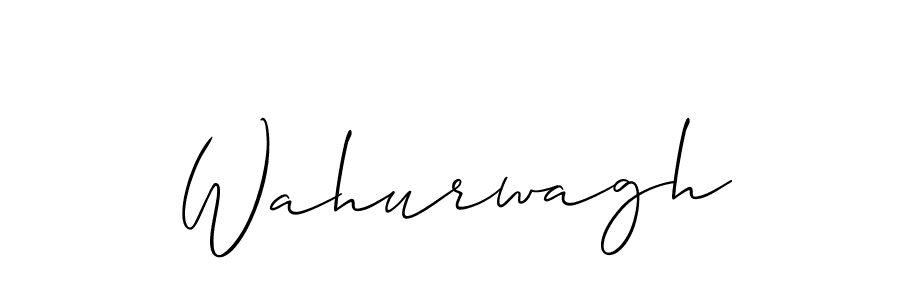 How to Draw Wahurwagh signature style? Allison_Script is a latest design signature styles for name Wahurwagh. Wahurwagh signature style 2 images and pictures png