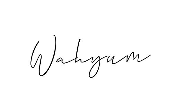 Make a beautiful signature design for name Wahyum. Use this online signature maker to create a handwritten signature for free. Wahyum signature style 2 images and pictures png