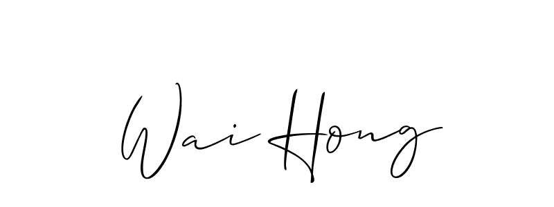 Here are the top 10 professional signature styles for the name Wai Hong. These are the best autograph styles you can use for your name. Wai Hong signature style 2 images and pictures png