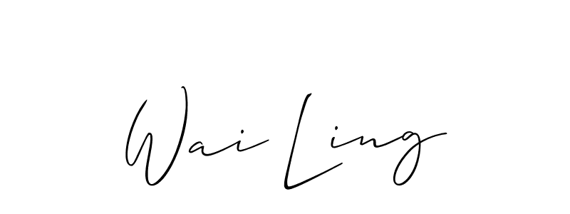 You can use this online signature creator to create a handwritten signature for the name Wai Ling. This is the best online autograph maker. Wai Ling signature style 2 images and pictures png