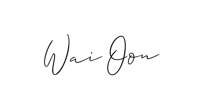 How to Draw Wai Oon signature style? Allison_Script is a latest design signature styles for name Wai Oon. Wai Oon signature style 2 images and pictures png