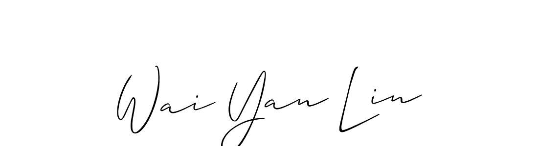 Make a beautiful signature design for name Wai Yan Lin. Use this online signature maker to create a handwritten signature for free. Wai Yan Lin signature style 2 images and pictures png