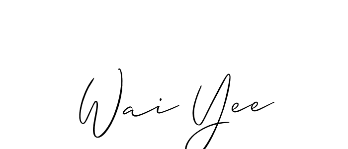 Similarly Allison_Script is the best handwritten signature design. Signature creator online .You can use it as an online autograph creator for name Wai Yee. Wai Yee signature style 2 images and pictures png