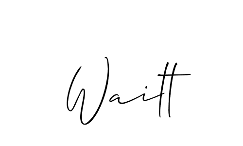 Best and Professional Signature Style for Wailt. Allison_Script Best Signature Style Collection. Wailt signature style 2 images and pictures png