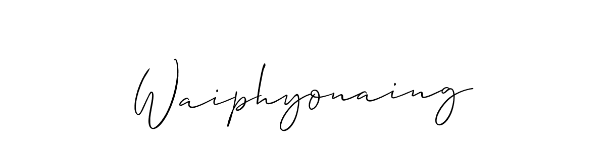 Make a beautiful signature design for name Waiphyonaing. Use this online signature maker to create a handwritten signature for free. Waiphyonaing signature style 2 images and pictures png
