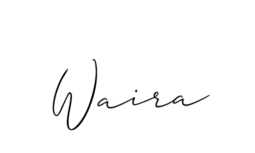 You can use this online signature creator to create a handwritten signature for the name Waira. This is the best online autograph maker. Waira signature style 2 images and pictures png