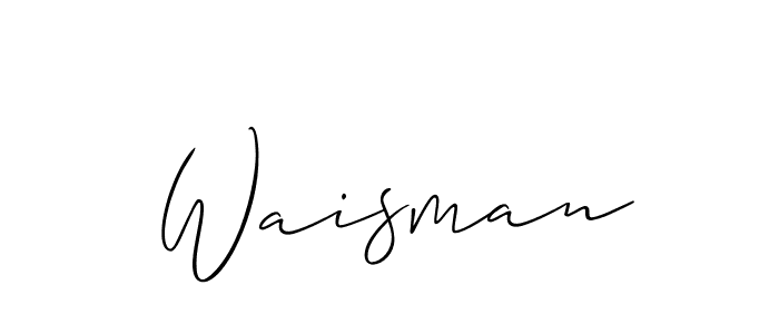 This is the best signature style for the Waisman name. Also you like these signature font (Allison_Script). Mix name signature. Waisman signature style 2 images and pictures png