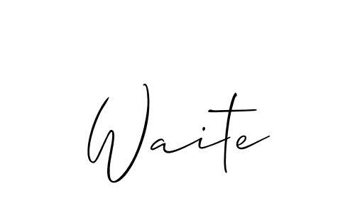 Check out images of Autograph of Waite name. Actor Waite Signature Style. Allison_Script is a professional sign style online. Waite signature style 2 images and pictures png