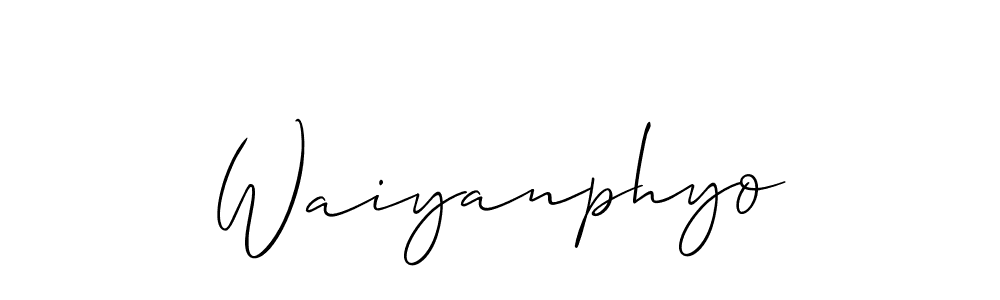 Once you've used our free online signature maker to create your best signature Allison_Script style, it's time to enjoy all of the benefits that Waiyanphyo name signing documents. Waiyanphyo signature style 2 images and pictures png
