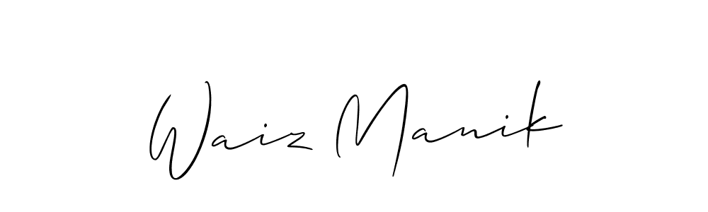 Once you've used our free online signature maker to create your best signature Allison_Script style, it's time to enjoy all of the benefits that Waiz Manik name signing documents. Waiz Manik signature style 2 images and pictures png