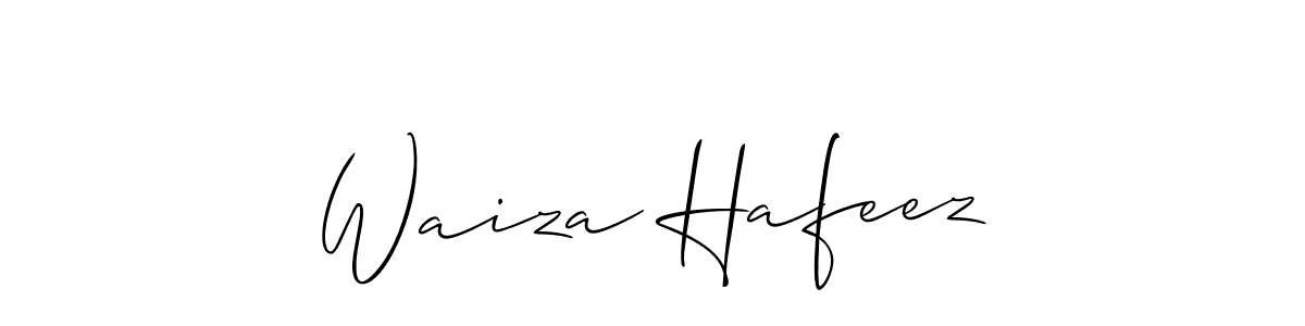 Waiza Hafeez stylish signature style. Best Handwritten Sign (Allison_Script) for my name. Handwritten Signature Collection Ideas for my name Waiza Hafeez. Waiza Hafeez signature style 2 images and pictures png