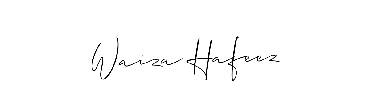 Waiza Hafeez stylish signature style. Best Handwritten Sign (Allison_Script) for my name. Handwritten Signature Collection Ideas for my name Waiza Hafeez. Waiza Hafeez signature style 2 images and pictures png