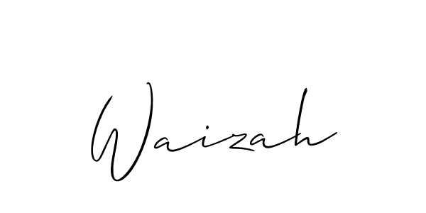 Also we have Waizah name is the best signature style. Create professional handwritten signature collection using Allison_Script autograph style. Waizah signature style 2 images and pictures png