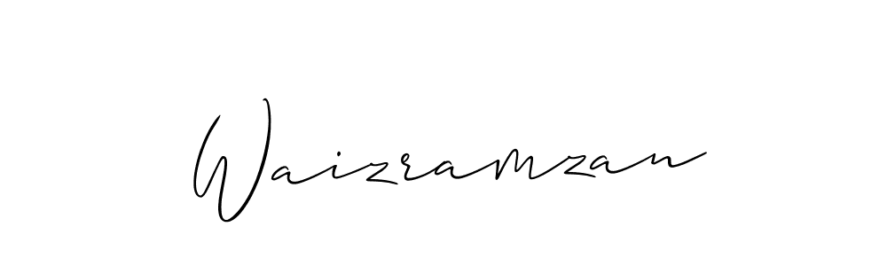 Also You can easily find your signature by using the search form. We will create Waizramzan name handwritten signature images for you free of cost using Allison_Script sign style. Waizramzan signature style 2 images and pictures png