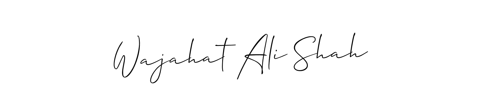 You can use this online signature creator to create a handwritten signature for the name Wajahat Ali Shah. This is the best online autograph maker. Wajahat Ali Shah signature style 2 images and pictures png