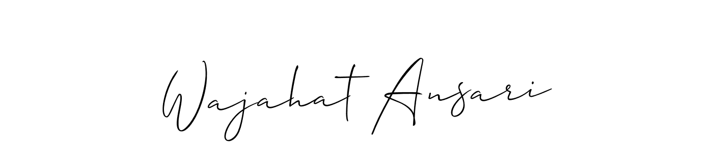 You can use this online signature creator to create a handwritten signature for the name Wajahat Ansari. This is the best online autograph maker. Wajahat Ansari signature style 2 images and pictures png